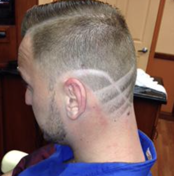 Curved Line Hair Design