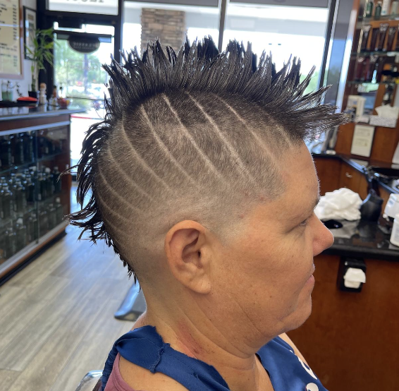 Mohawk with Hair Design