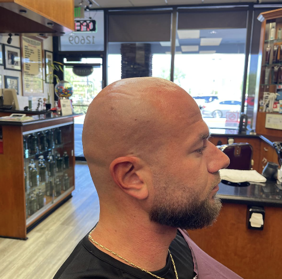 Bald Fade with Beard Blend