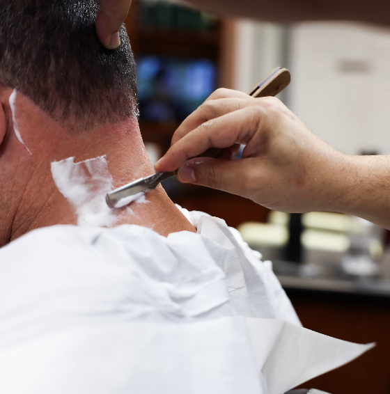 Straight Razor Neck Shave