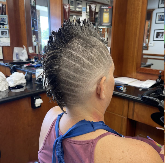 Mohawk Design from the Back