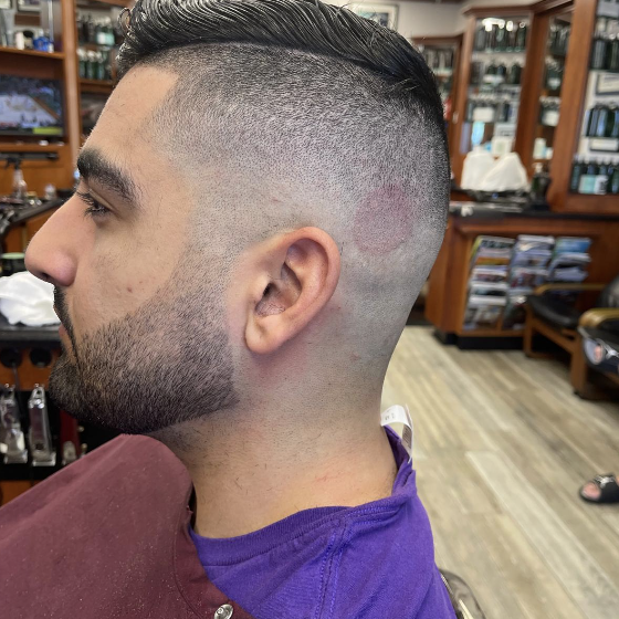 High Skin Fade Pompadour