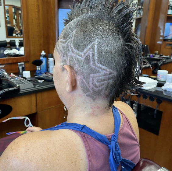 Mohawk with Star Hair Design