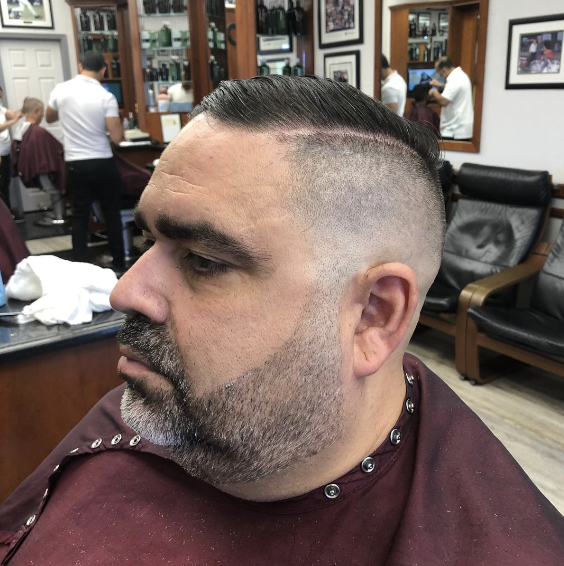 Pomp with High Skin Fade